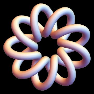 A toroidal knot (not hyperbolic)